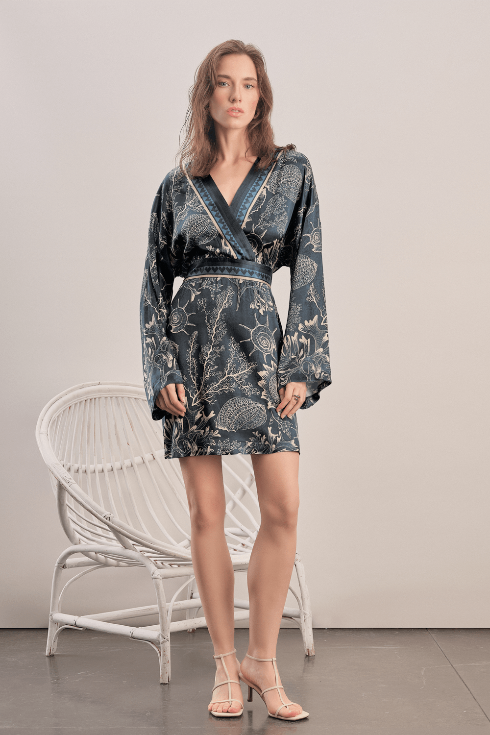 Mavlo-Marine Mini Elbise-Elbise-1-Milagron.com