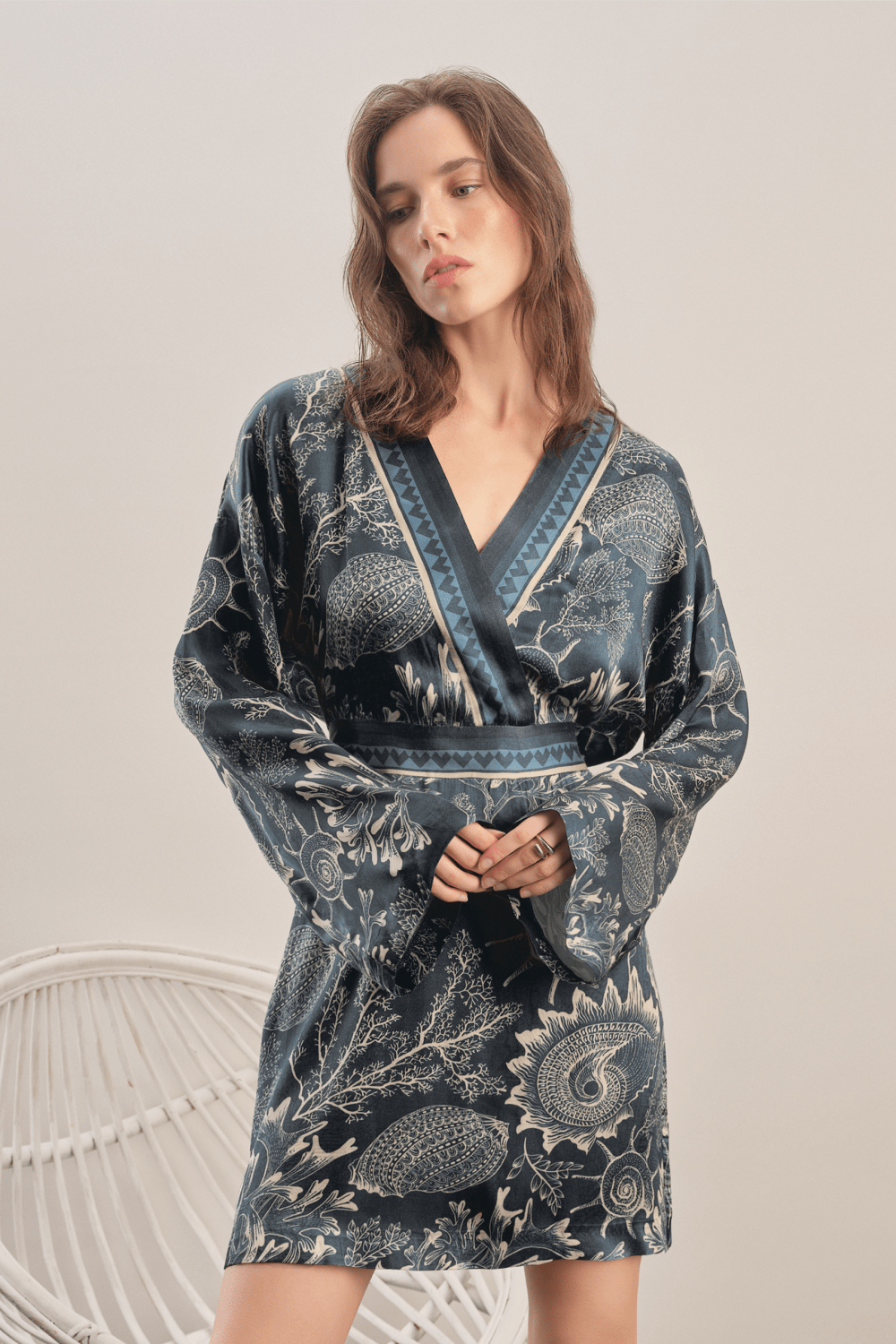 Mavlo-Marine Mini Elbise-Elbise-2-Milagron.com