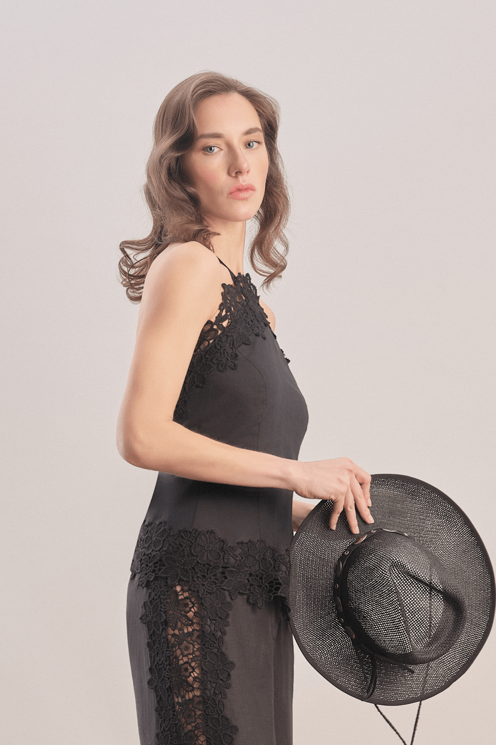 Mavlo-Midnight Bloom Nakışlı Top-Top-3-Milagron.com