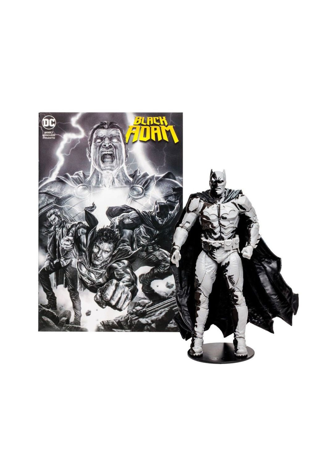 McFarlane Toys-DC Comics: Batman Line Art Variant Action Figure with Black Adam Comic-Figürler-1-Milagron.com