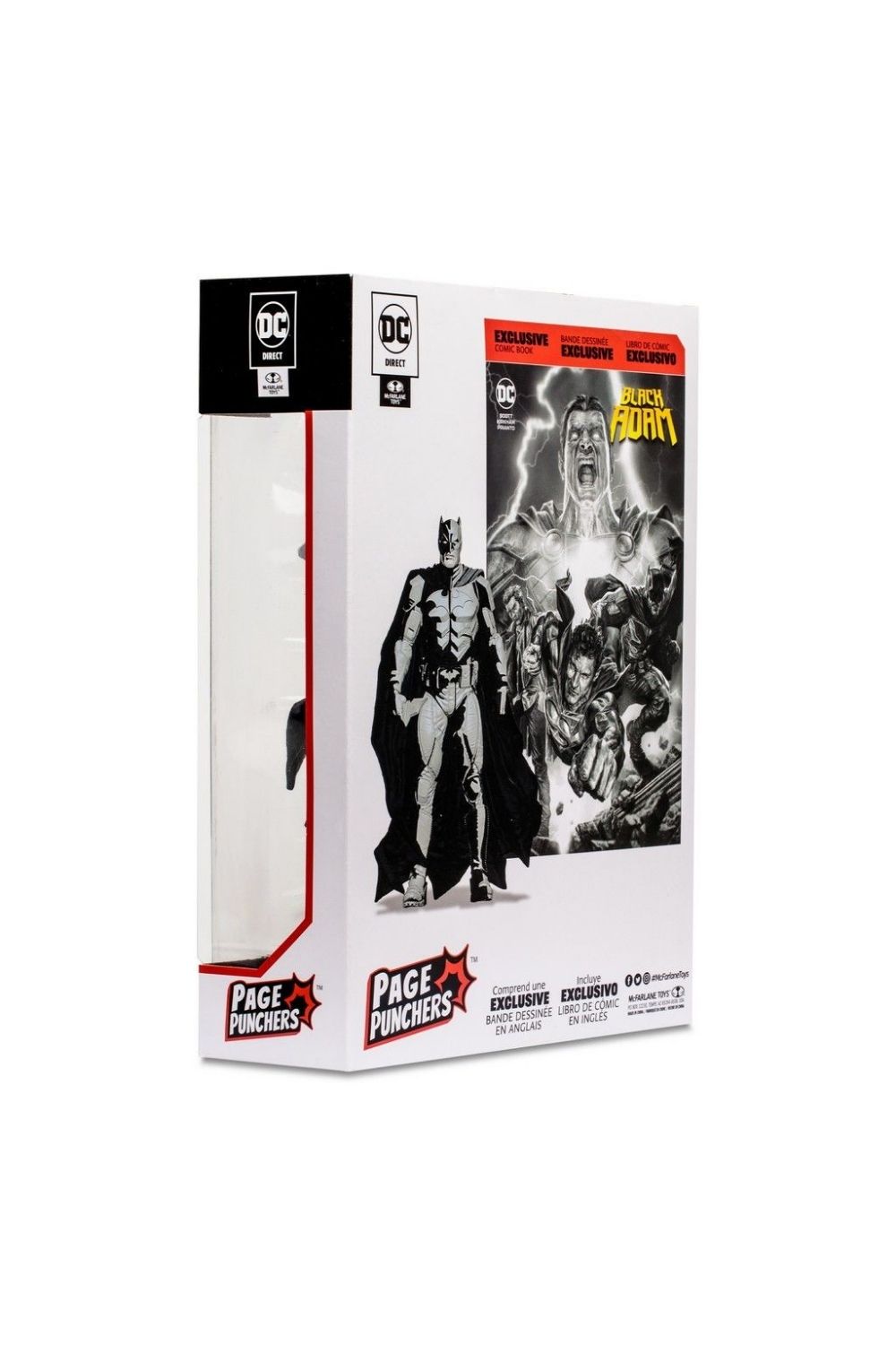 McFarlane Toys-DC Comics: Batman Line Art Variant Action Figure with Black Adam Comic-Figürler-5-Milagron.com