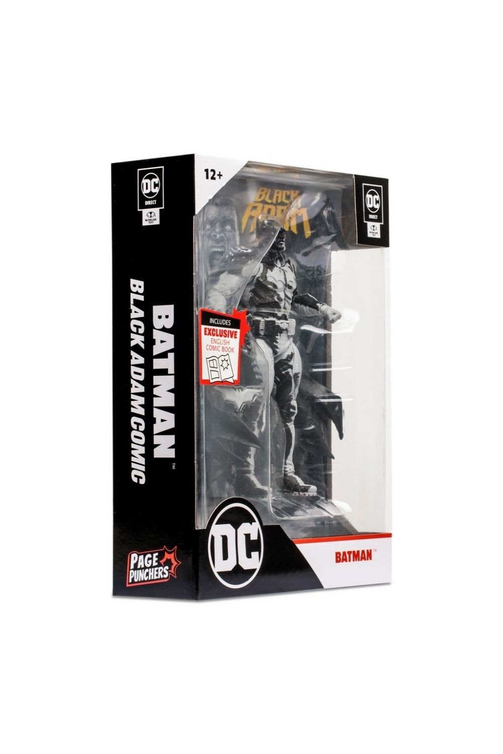 McFarlane Toys-DC Comics: Batman Line Art Variant Action Figure with Black Adam Comic-Figürler-6-Milagron.com