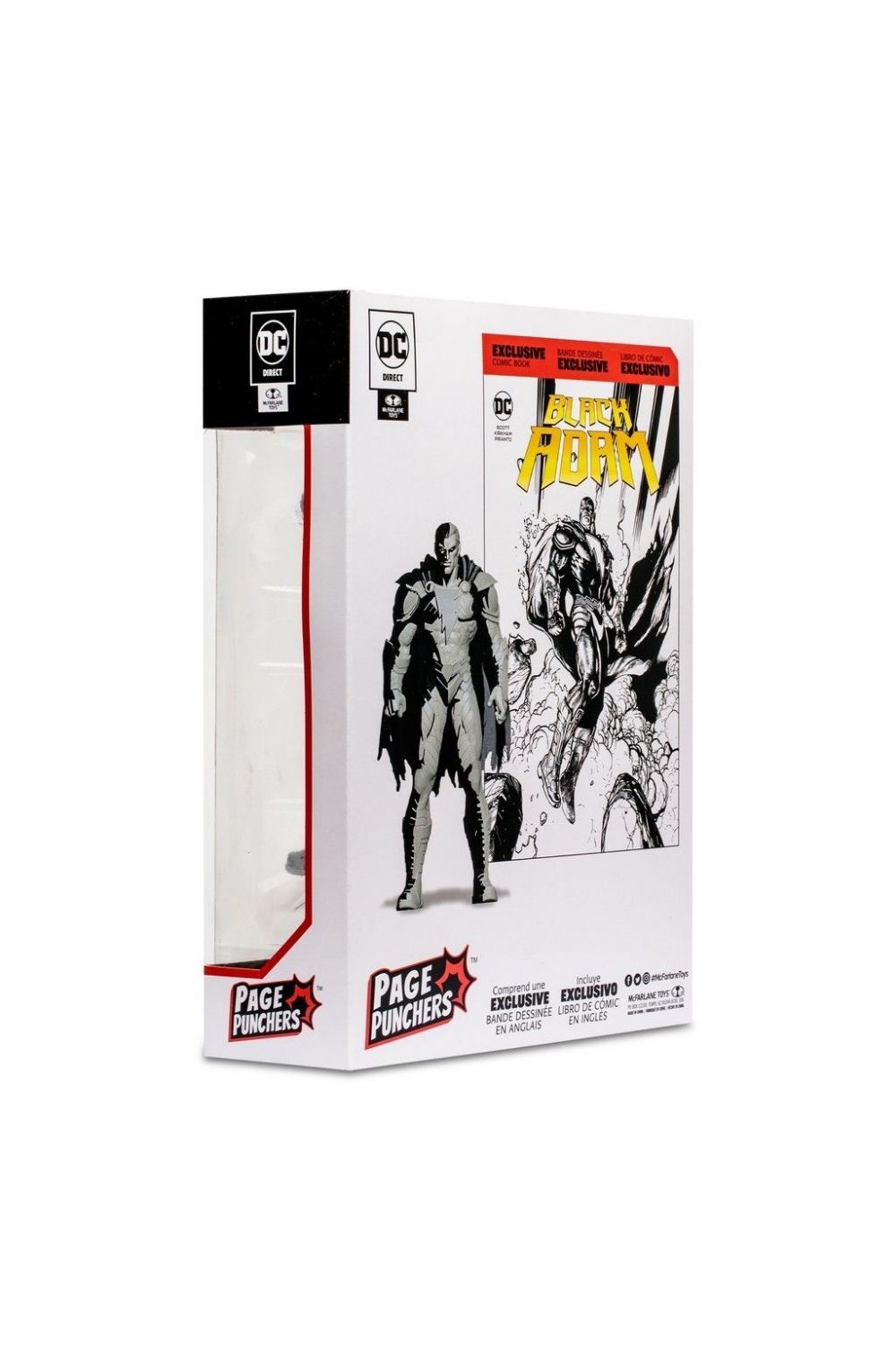 McFarlane Toys-DC Comics: Black Adam Line Art Variant Action Figure with Black Adam Comic-Figürler-6-Milagron.com