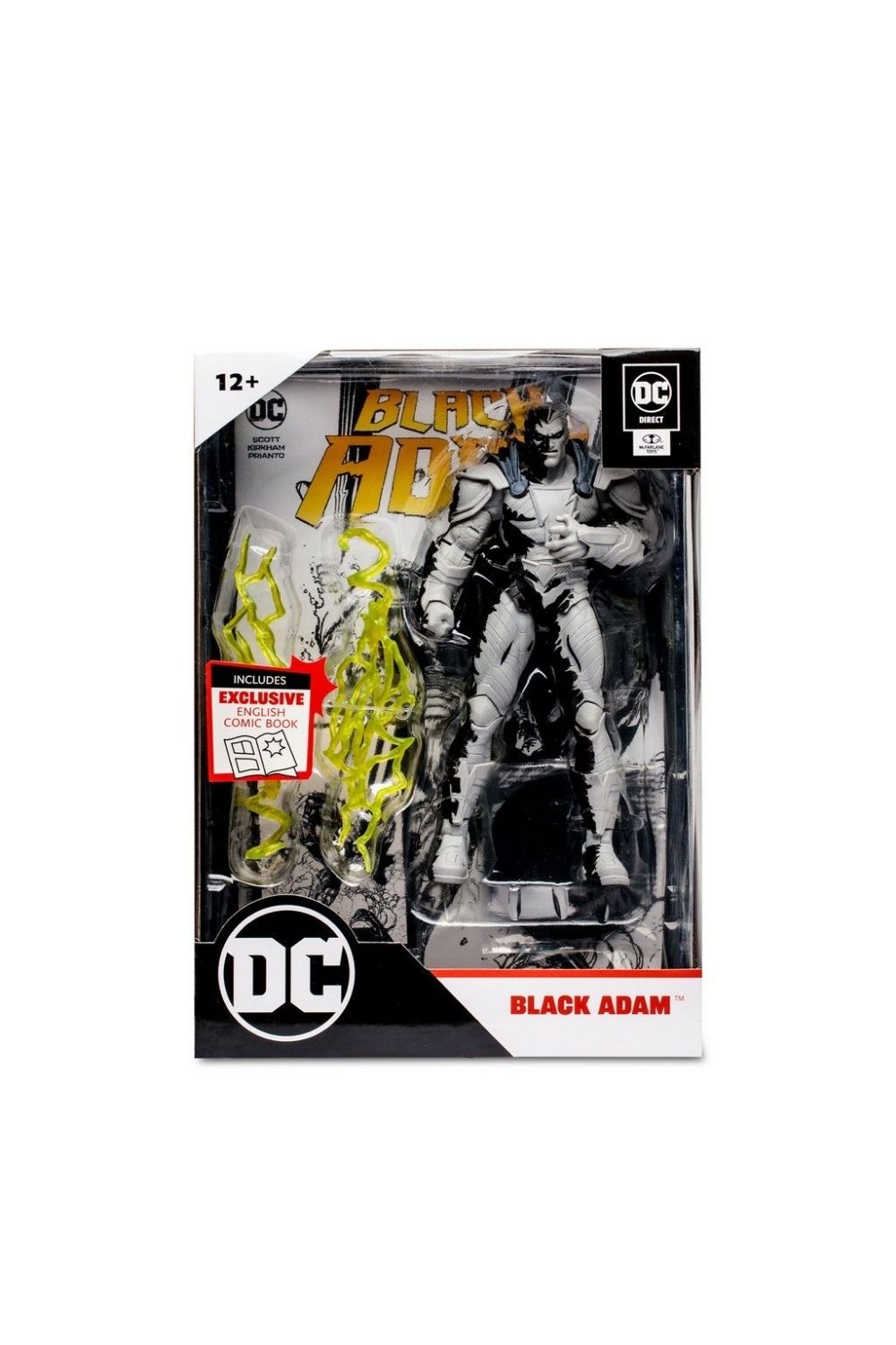 McFarlane Toys-DC Comics: Black Adam Line Art Variant Action Figure with Black Adam Comic-Figürler-7-Milagron.com