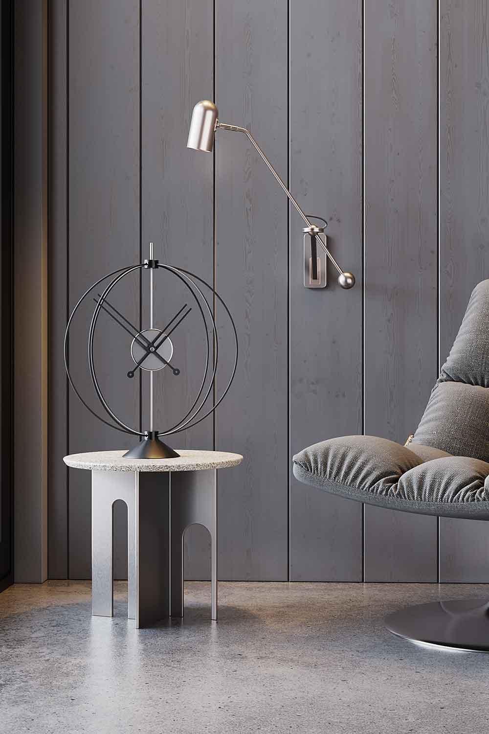 Mclocks-Atom 35 Dekoratif masa saati-Duvar Saati-1-Milagron.com