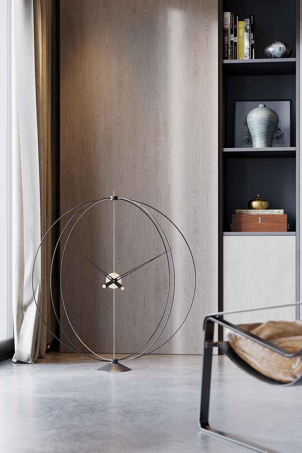 Mclocks-Atom 90 Dekoratif masa saati-Duvar Saati-1-Milagron.com