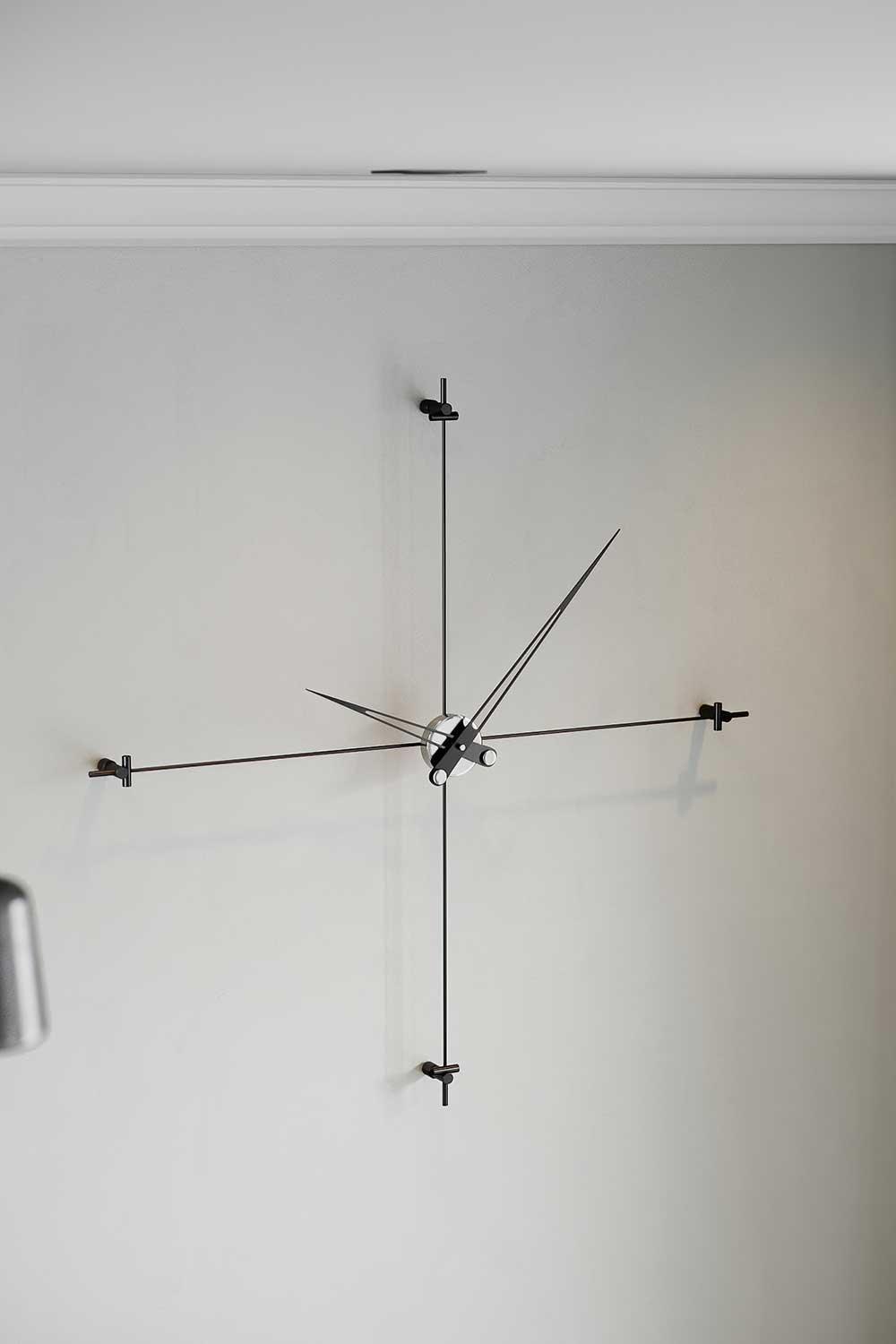 Mclocks-Compass 90 silver Dekoratif duvar saati-Duvar Saati-2-Milagron.com