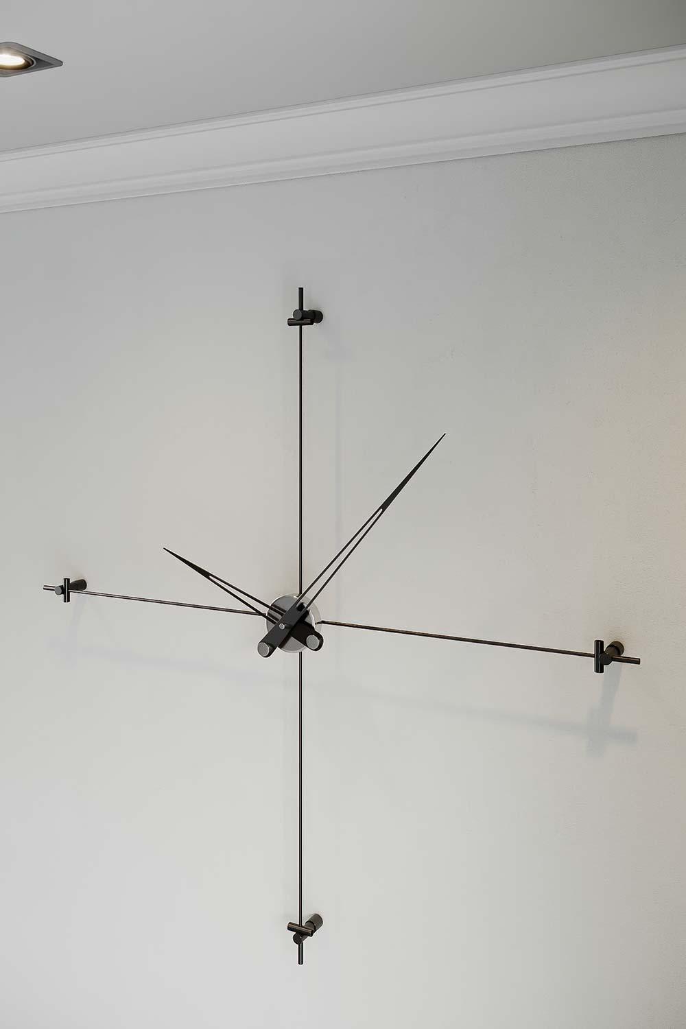 Mclocks-Compass 90 silver Dekoratif duvar saati-Duvar Saati-3-Milagron.com