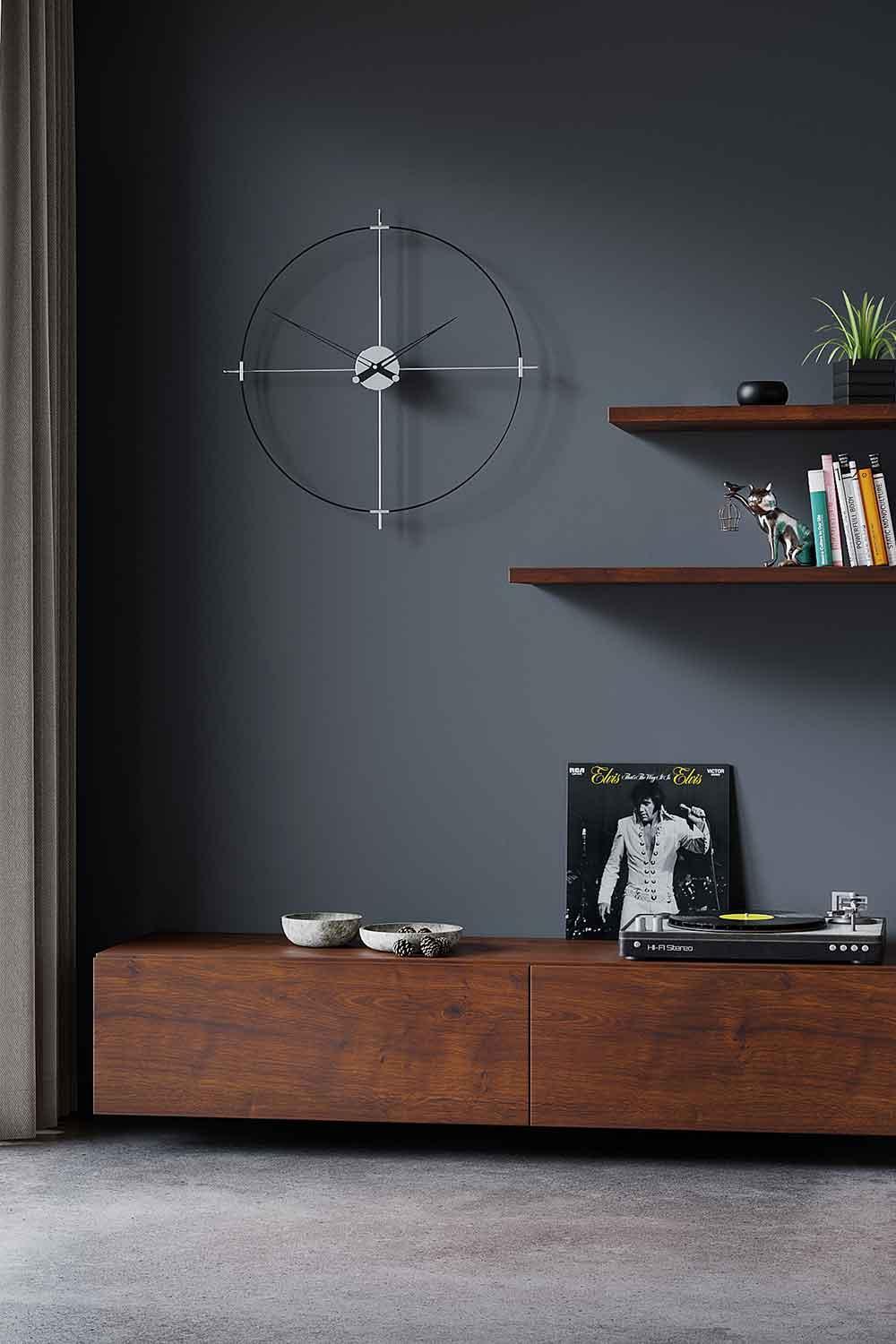 Mclocks-Eternal 60 Silver Dekoratif Duvar Saati-Duvar Saati-1-Milagron.com