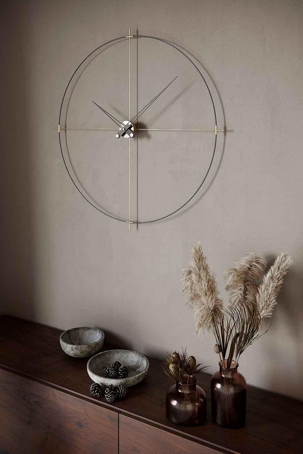 Mclocks-Eternal 90 Gold Dekoratif duvar saati-Duvar Saati-2-Milagron.com