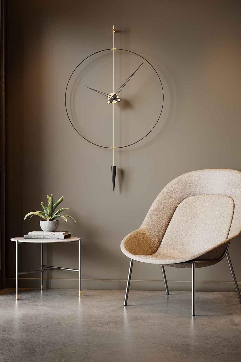 Mclocks-Pendulumplus 90 gold Dekoratif duvar saati-Duvar Saati-1-Milagron.com