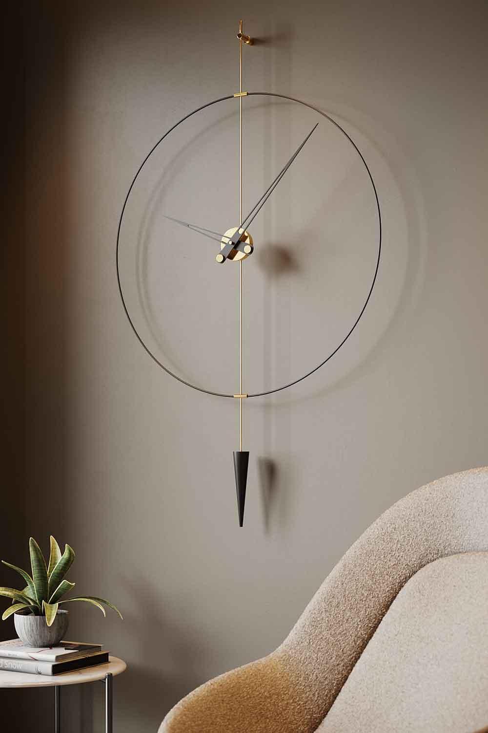 Mclocks-Pendulumplus 90 gold Dekoratif duvar saati-Duvar Saati-2-Milagron.com