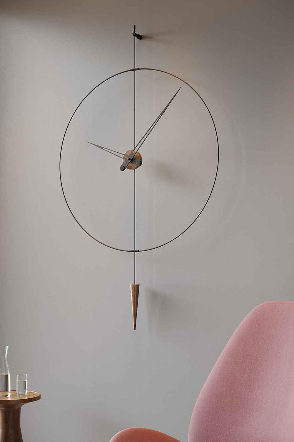 Mclocks-Pendulumplus 90 siyah Dekoratif duvar saati-Duvar Saati-2-Milagron.com