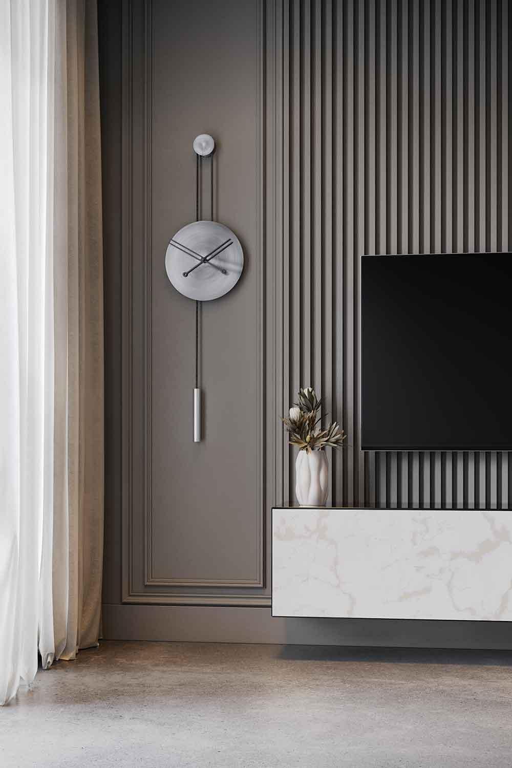 Mclocks-Serenity 30 antik krom Dekoratif duvar saati-Duvar Saati-1-Milagron.com