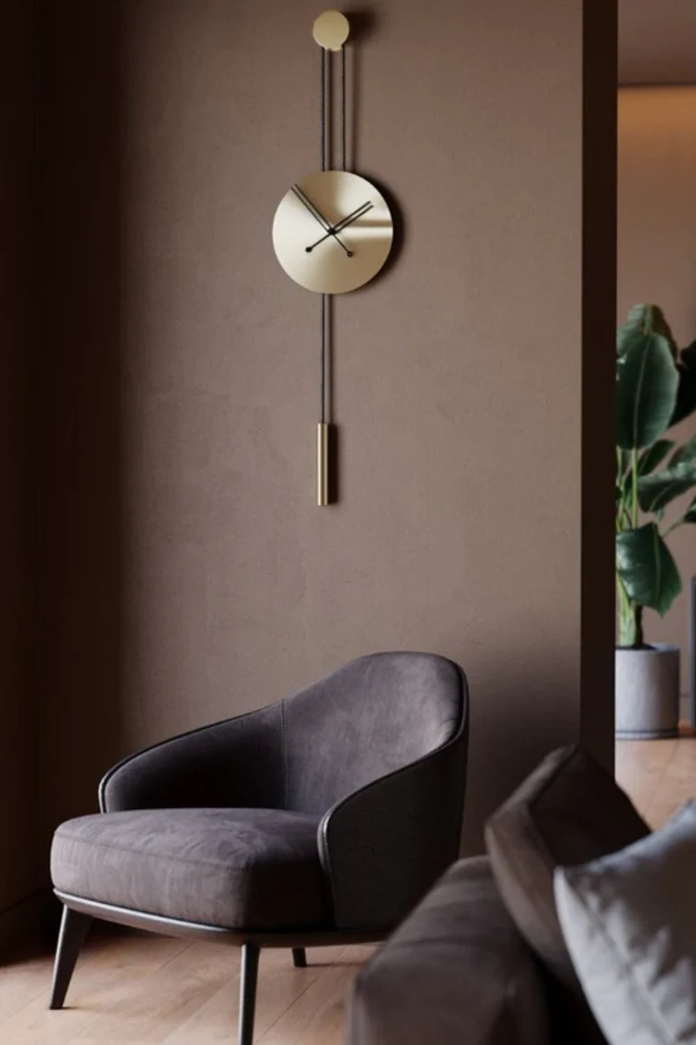 Mclocks-Serenity 30 mat gold Dekoratif duvar saati-Duvar Saati-3-Milagron.com