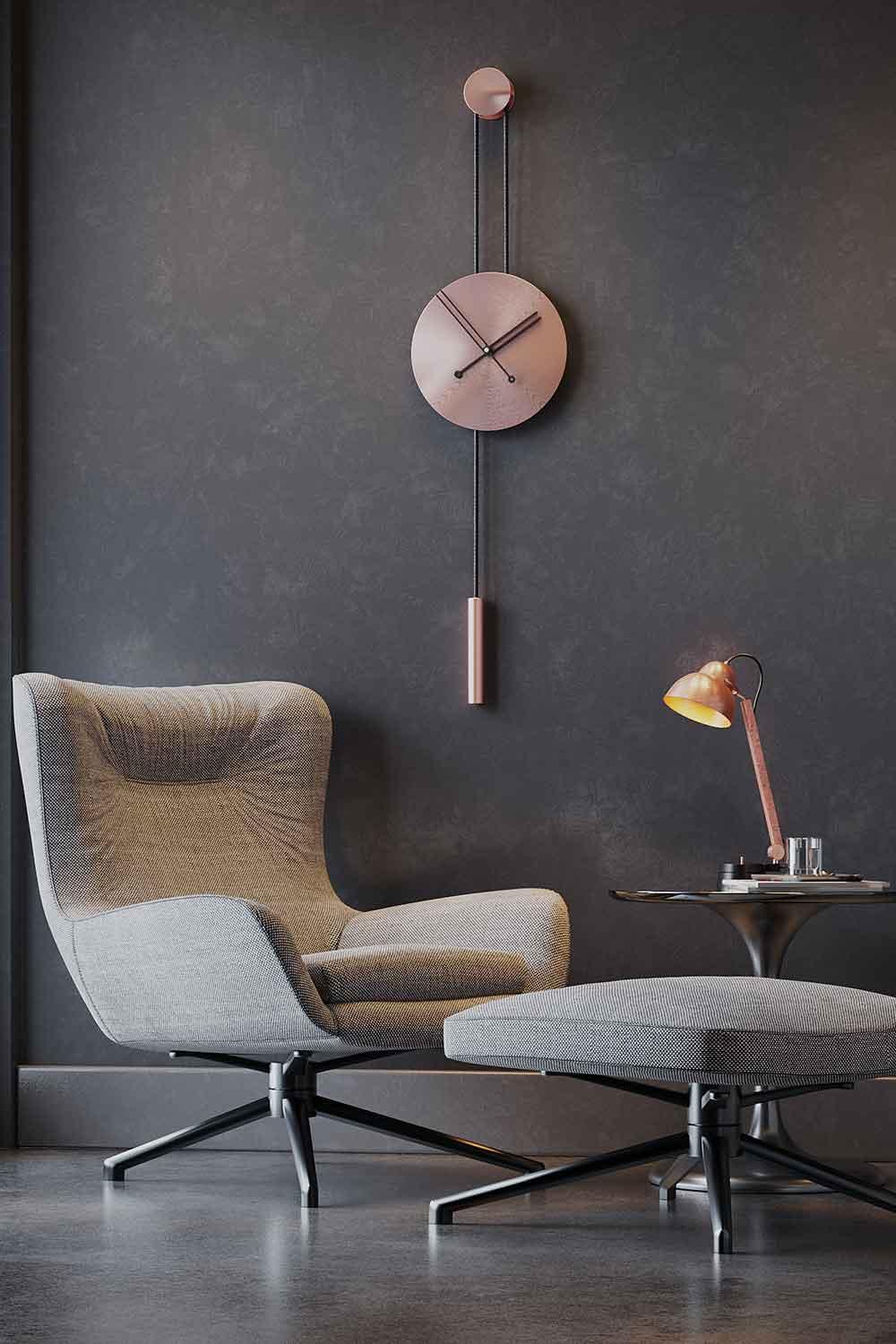 Mclocks-Serenity 30 rose gold Dekoratif duvar saati-Duvar Saati-1-Milagron.com