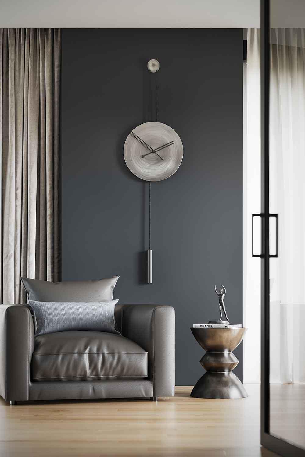 Mclocks-Serenity 45 antik krom Dekoratif duvar saati-Duvar Saati-1-Milagron.com