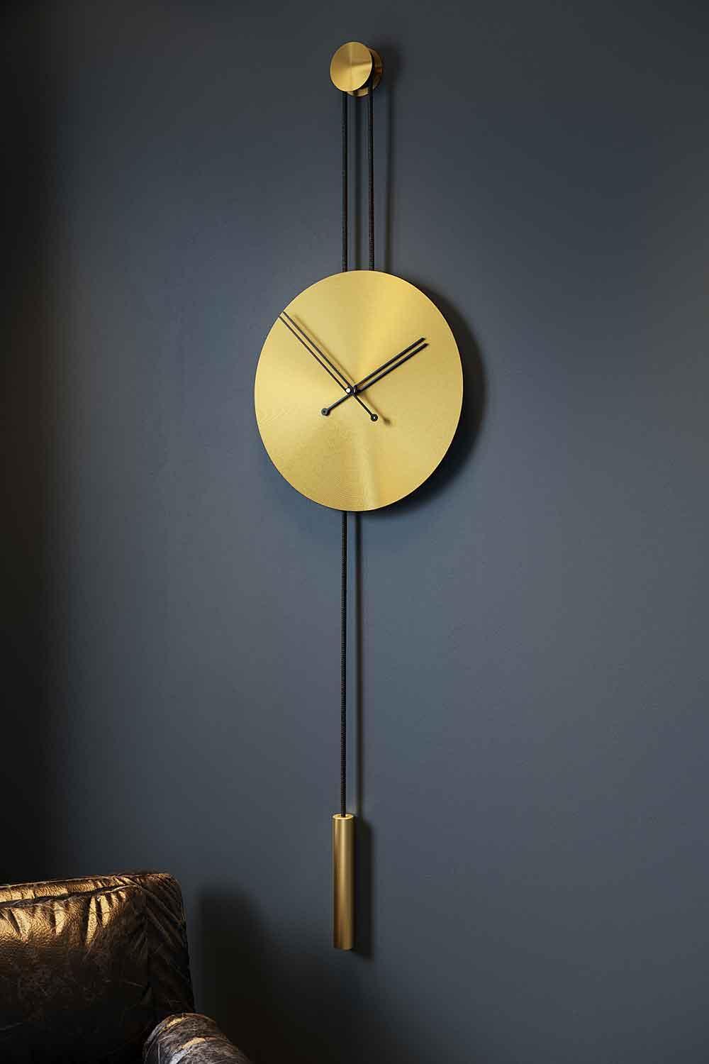 Mclocks-Serenity 45 mat gold Dekoratif duvar saati-Duvar Saati-2-Milagron.com