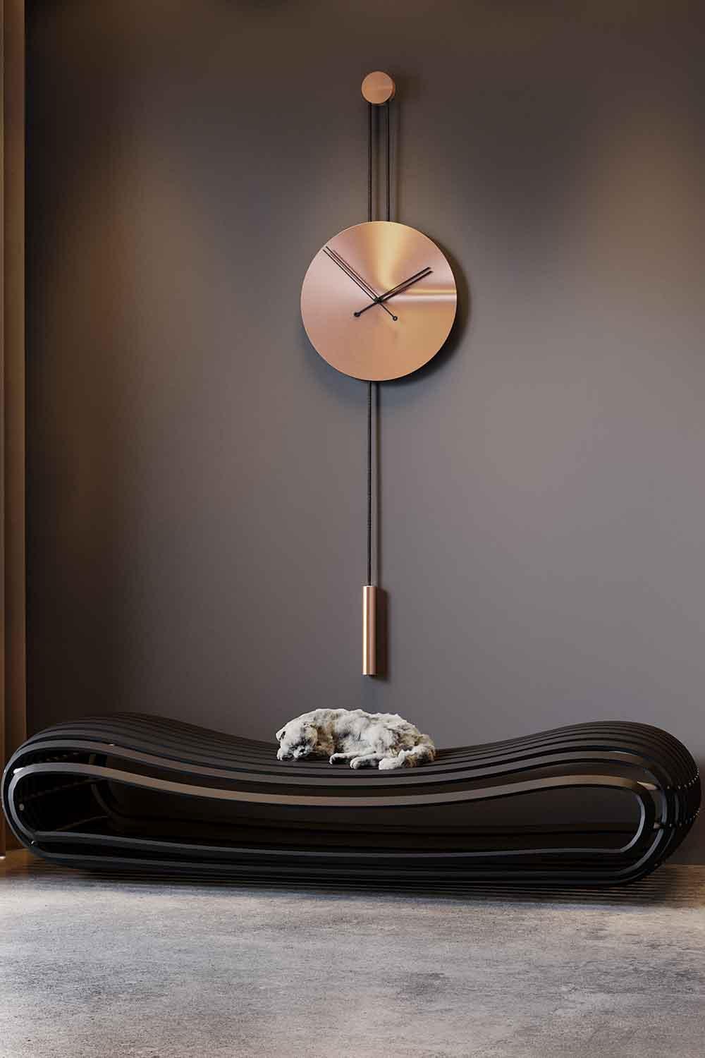 Mclocks-Serenity 45 rose gold Dekoratif duvar saati-Duvar Saati-1-Milagron.com