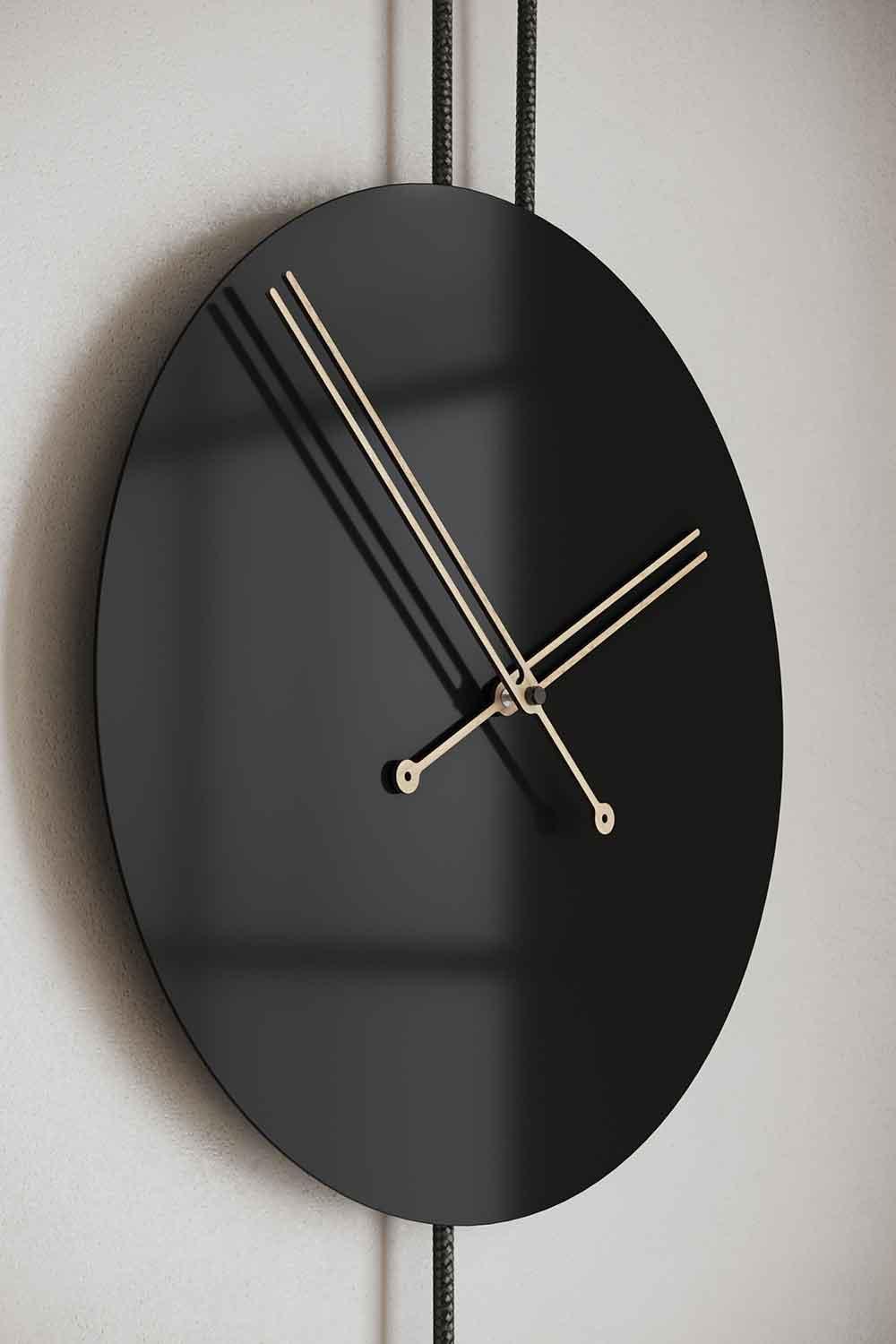 Mclocks-Serenity 45 siyah Dekoratif duvar saati-Duvar Saati-2-Milagron.com