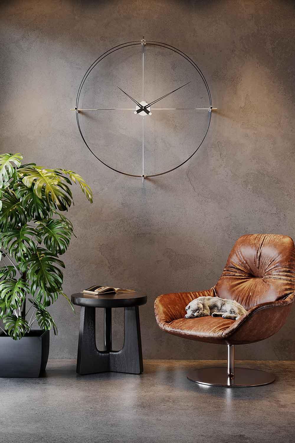 Mclocks-Timeless 90 silver Dekoratif duvar saati-Duvar Saati-1-Milagron.com