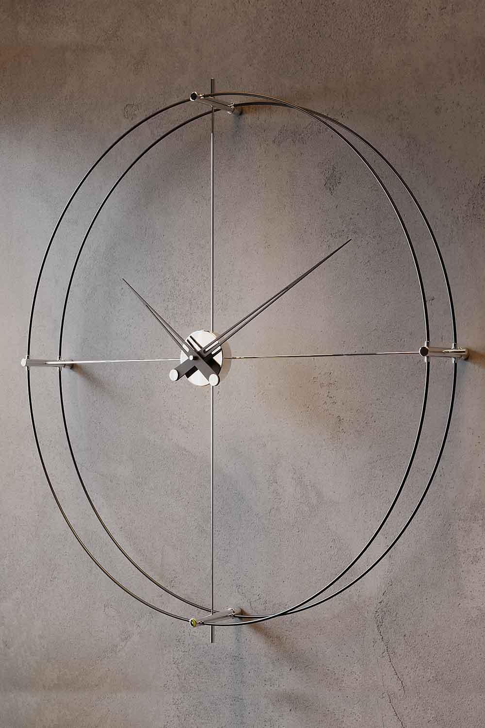 Mclocks-Timeless 90 silver Dekoratif duvar saati-Duvar Saati-2-Milagron.com