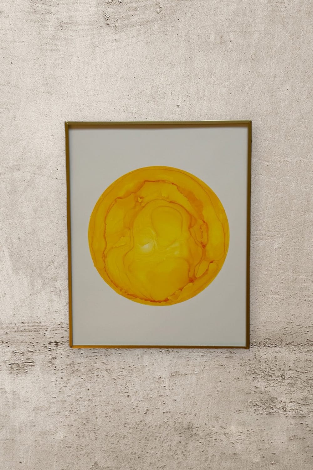 Melike Kara-'Manipura Çakra' Çerçeveli Tablo-Tablo-1-Milagron.com