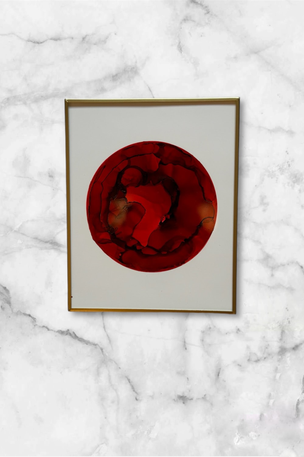 Melike Kara-'Muladhara Çakra' Çerçeveli Tablo-Tablo-1-Milagron.com