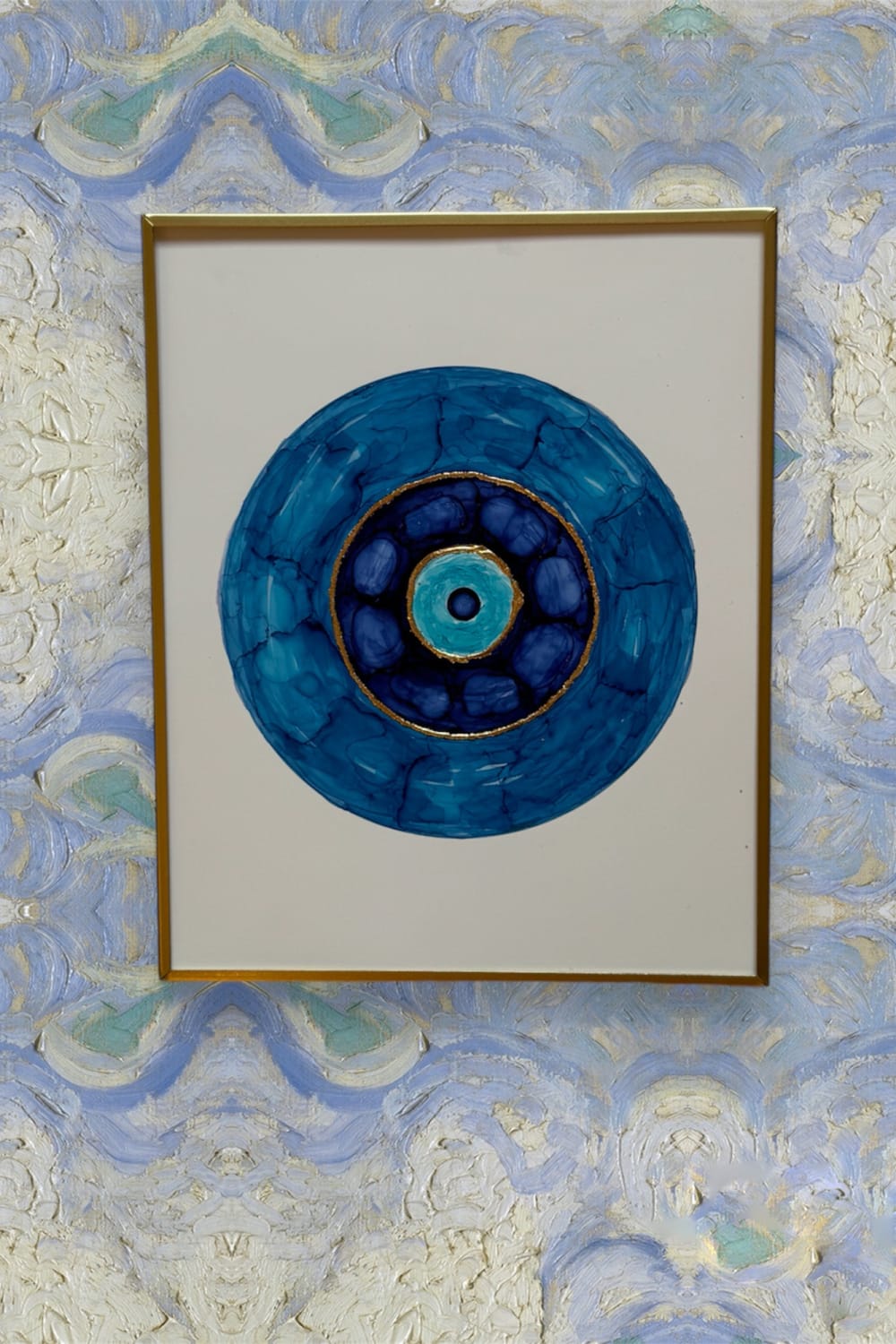 Melike Kara-'Soyut' Çerçeveli Tablo-Tablo-1-Milagron.com