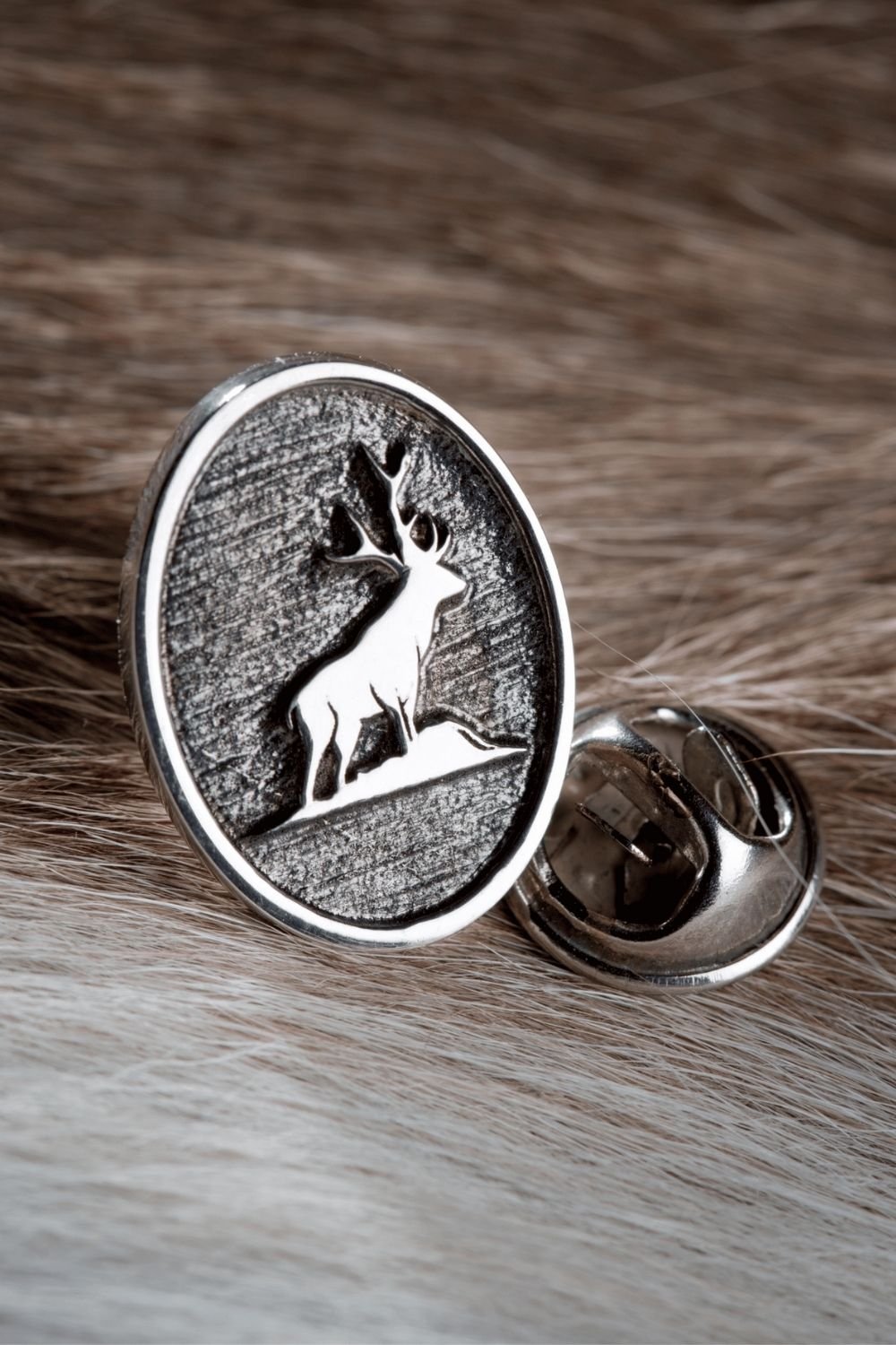 Melinka Accessories-Deer Gümüş Broş 01-Broş-2-Milagron.com