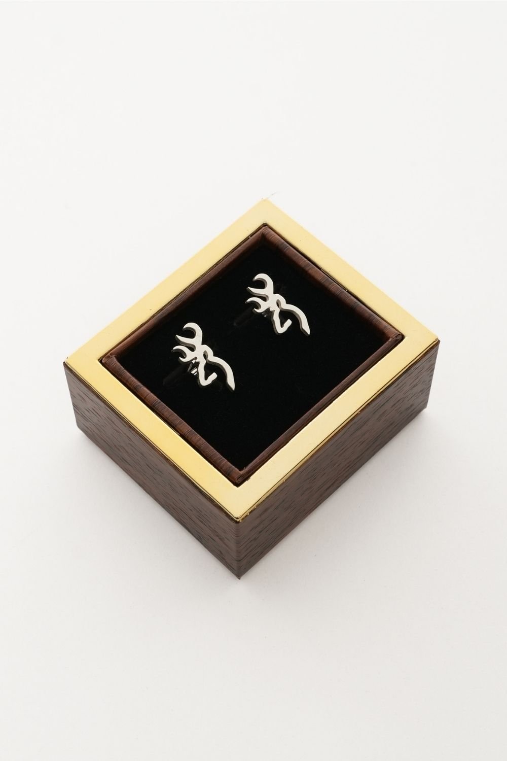 Melinka Accessories-Deer Gümüş Kol Düğmesi 01-Kol Düğmesi-3-Milagron.com