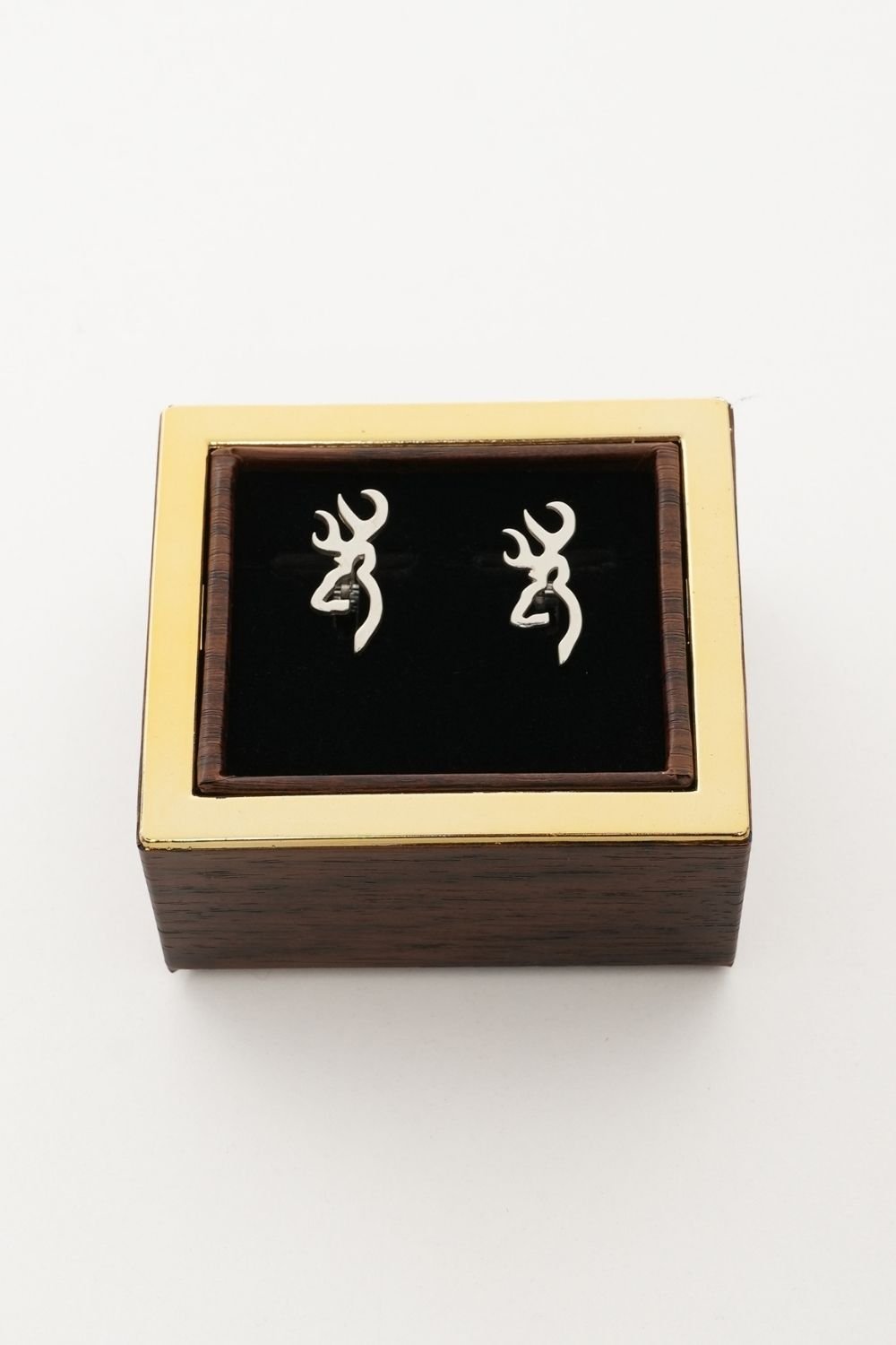 Melinka Accessories-Deer Gümüş Kol Düğmesi 01-Kol Düğmesi-5-Milagron.com