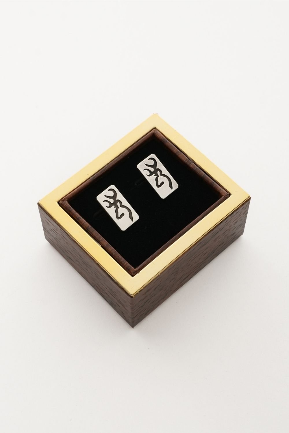 Melinka Accessories-Deer Gümüş Kol Düğmesi 02-Kol Düğmesi-3-Milagron.com