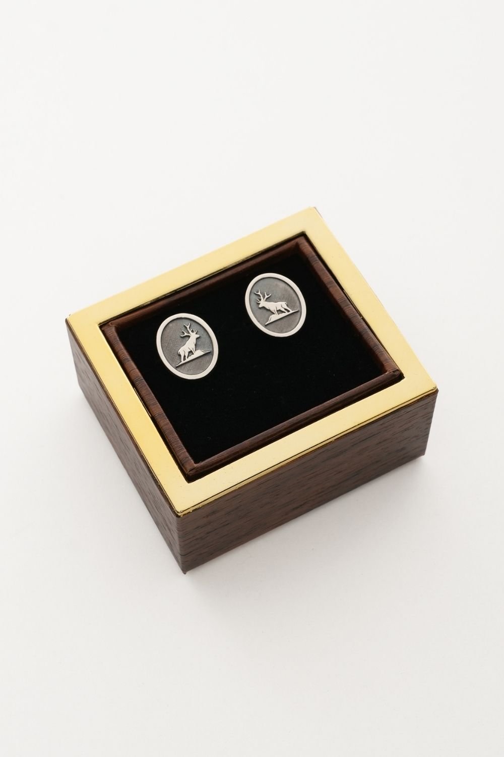 Melinka Accessories-Deer Gümüş Kol Düğmesi 04-Kol Düğmesi-3-Milagron.com