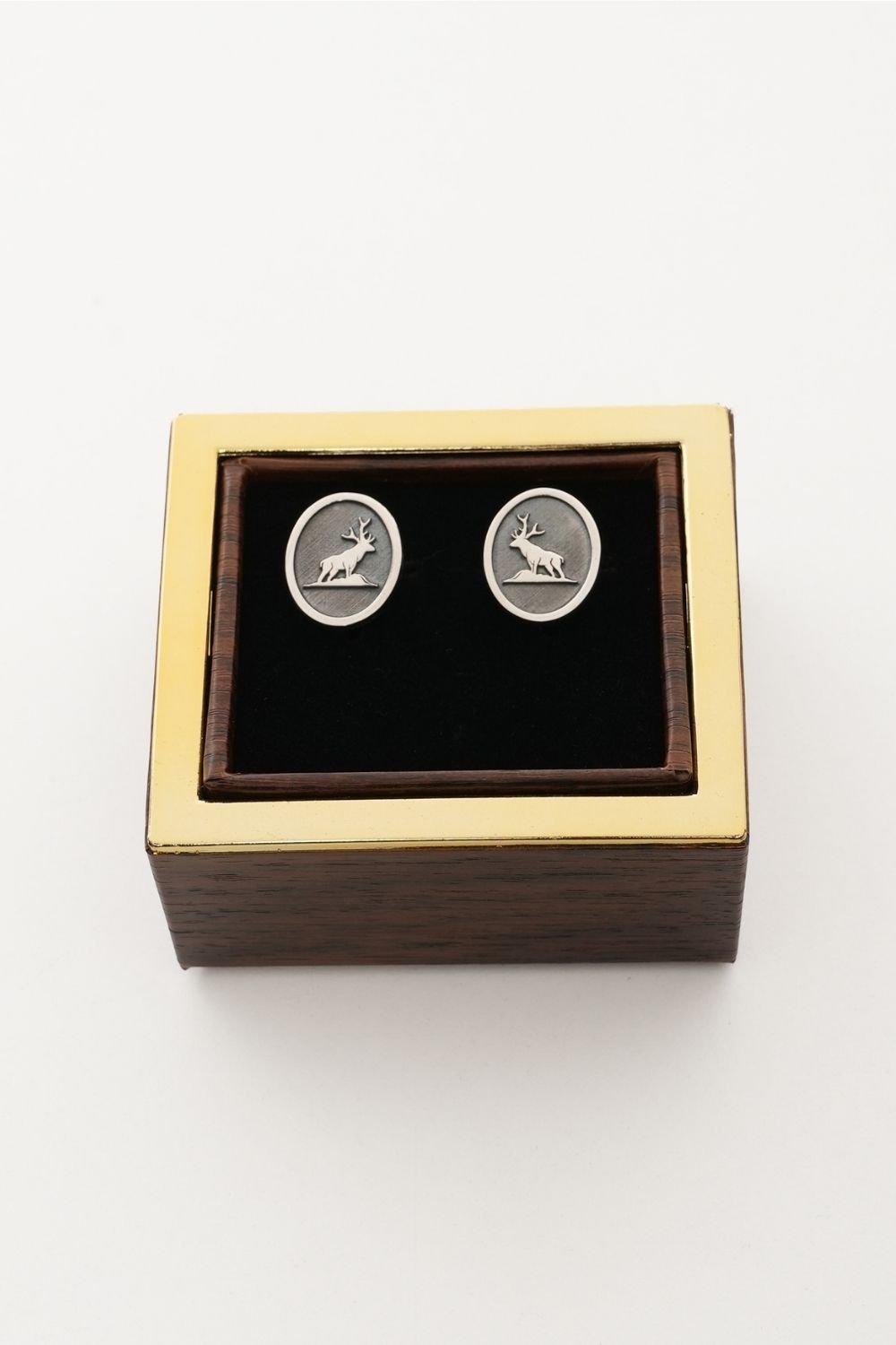 Melinka Accessories-Deer Gümüş Kol Düğmesi 04-Kol Düğmesi-5-Milagron.com