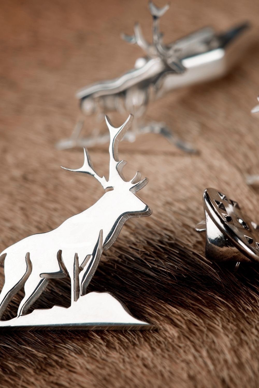 Melinka Accessories-Deer Gümüş Kol Düğmesi 05-Kol Düğmesi-2-Milagron.com