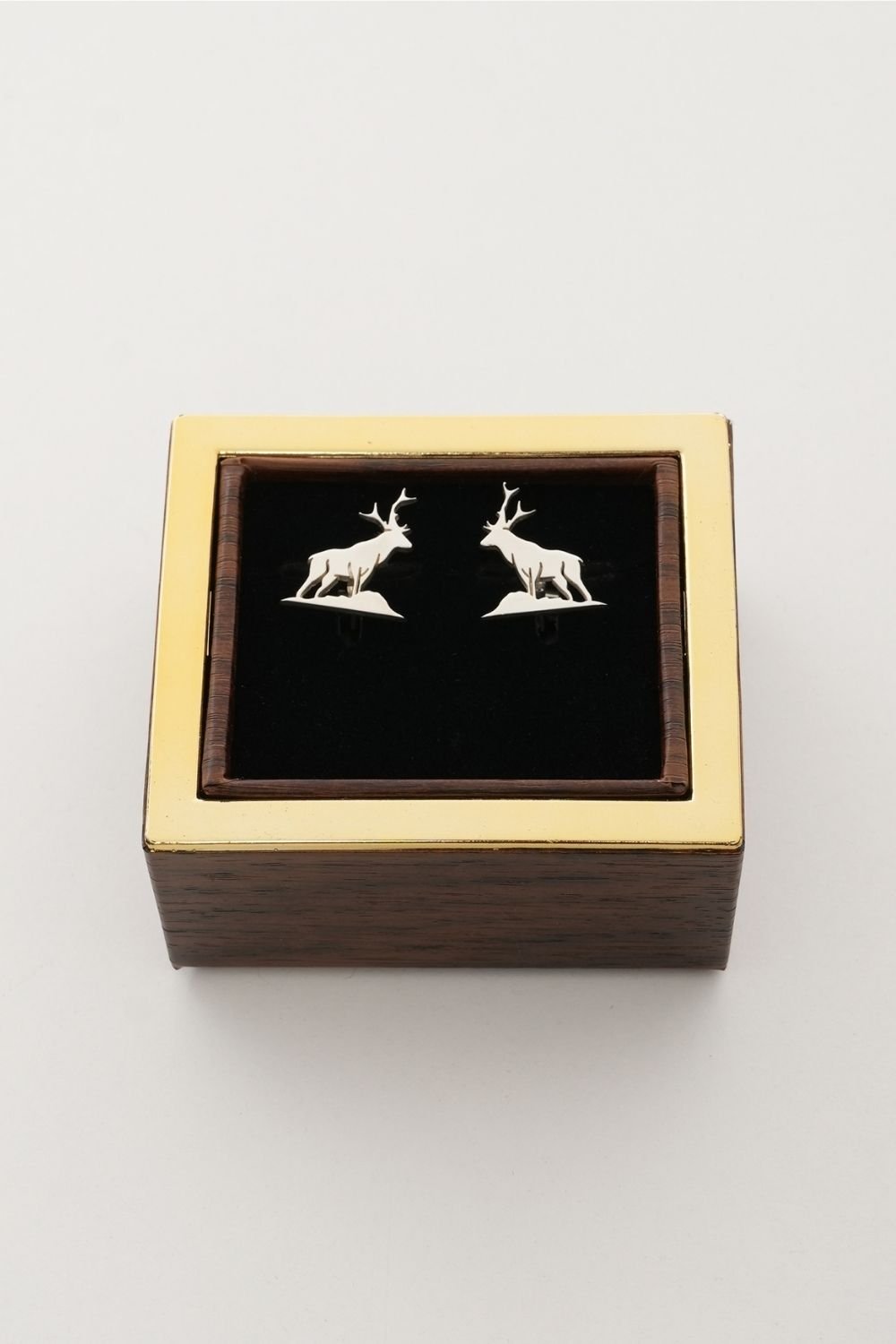 Melinka Accessories-Deer Gümüş Kol Düğmesi 05-Kol Düğmesi-6-Milagron.com