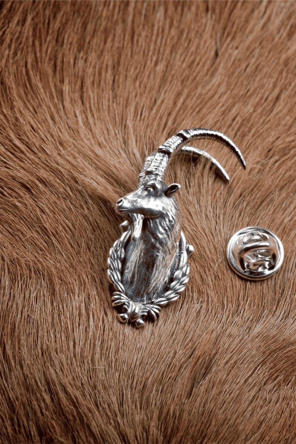 Melinka Accessories-Ibex Gümüş Broş 02-Broş-2-Milagron.com