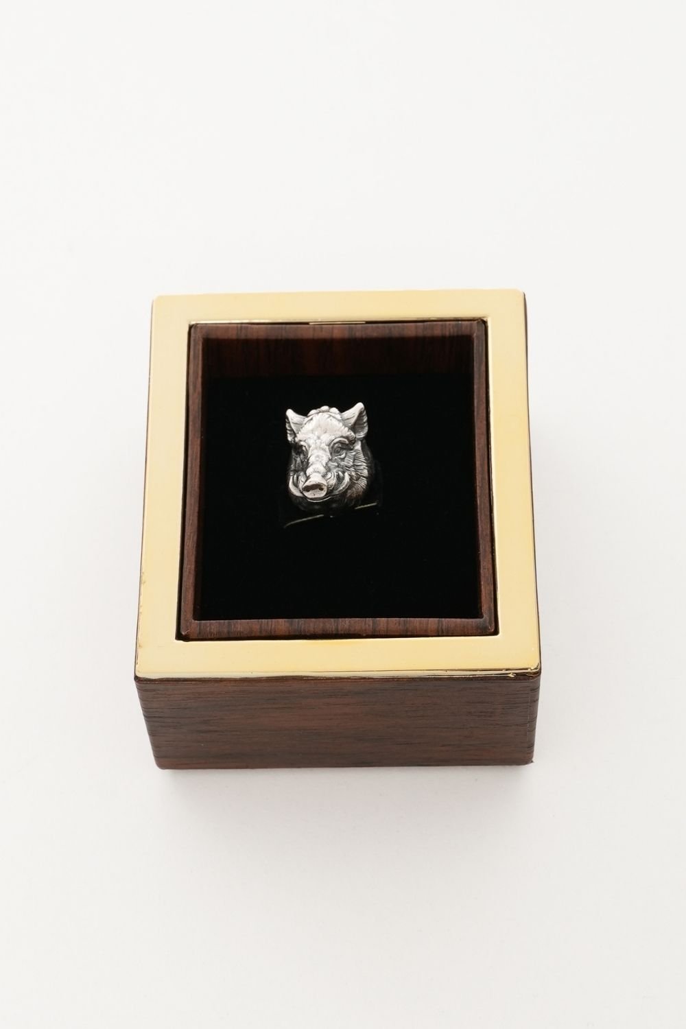 Melinka Accessories-Wild Boar Gümüş Broş 02-Broş-3-Milagron.com