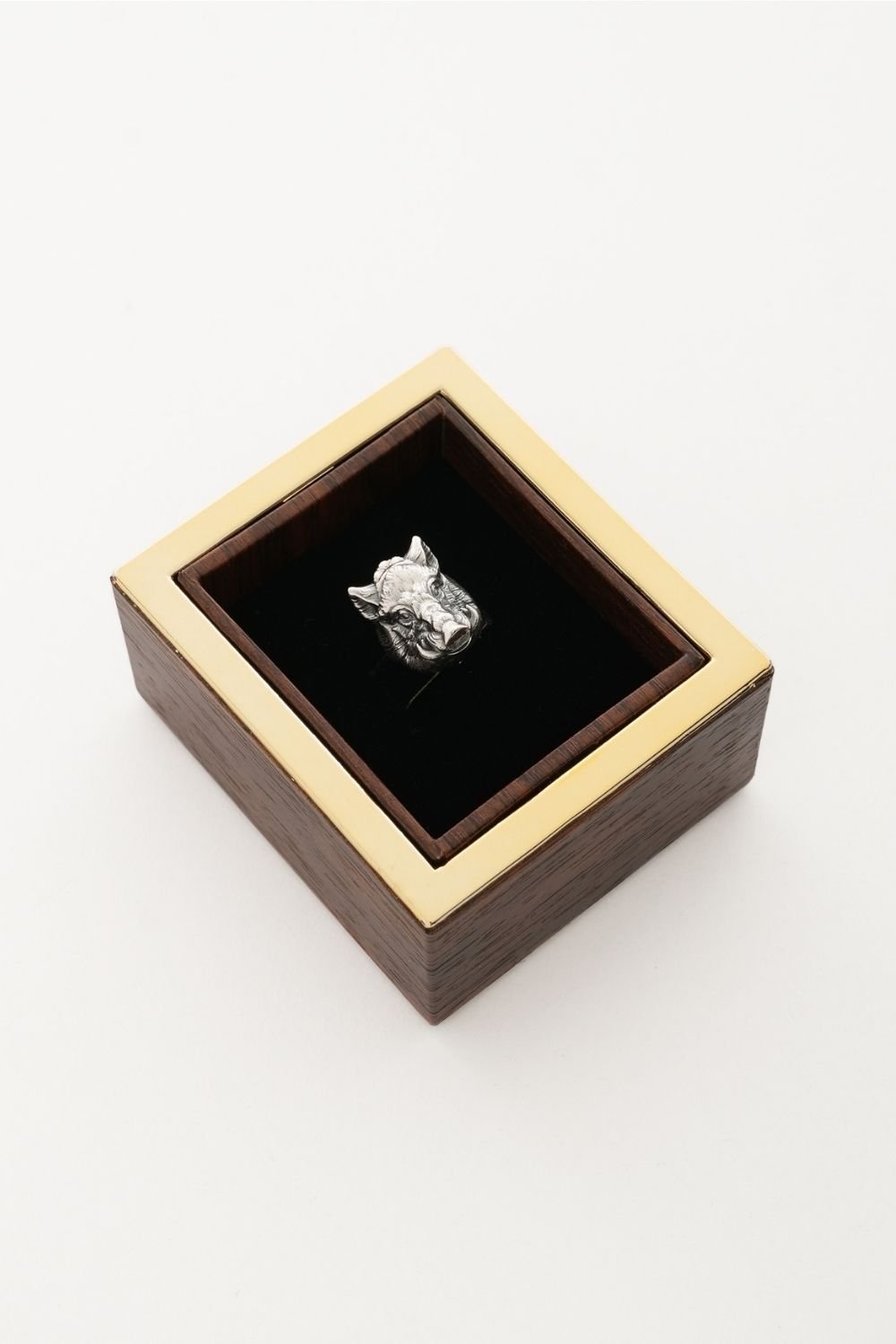 Melinka Accessories-Wild Boar Gümüş Broş 02-Broş-6-Milagron.com