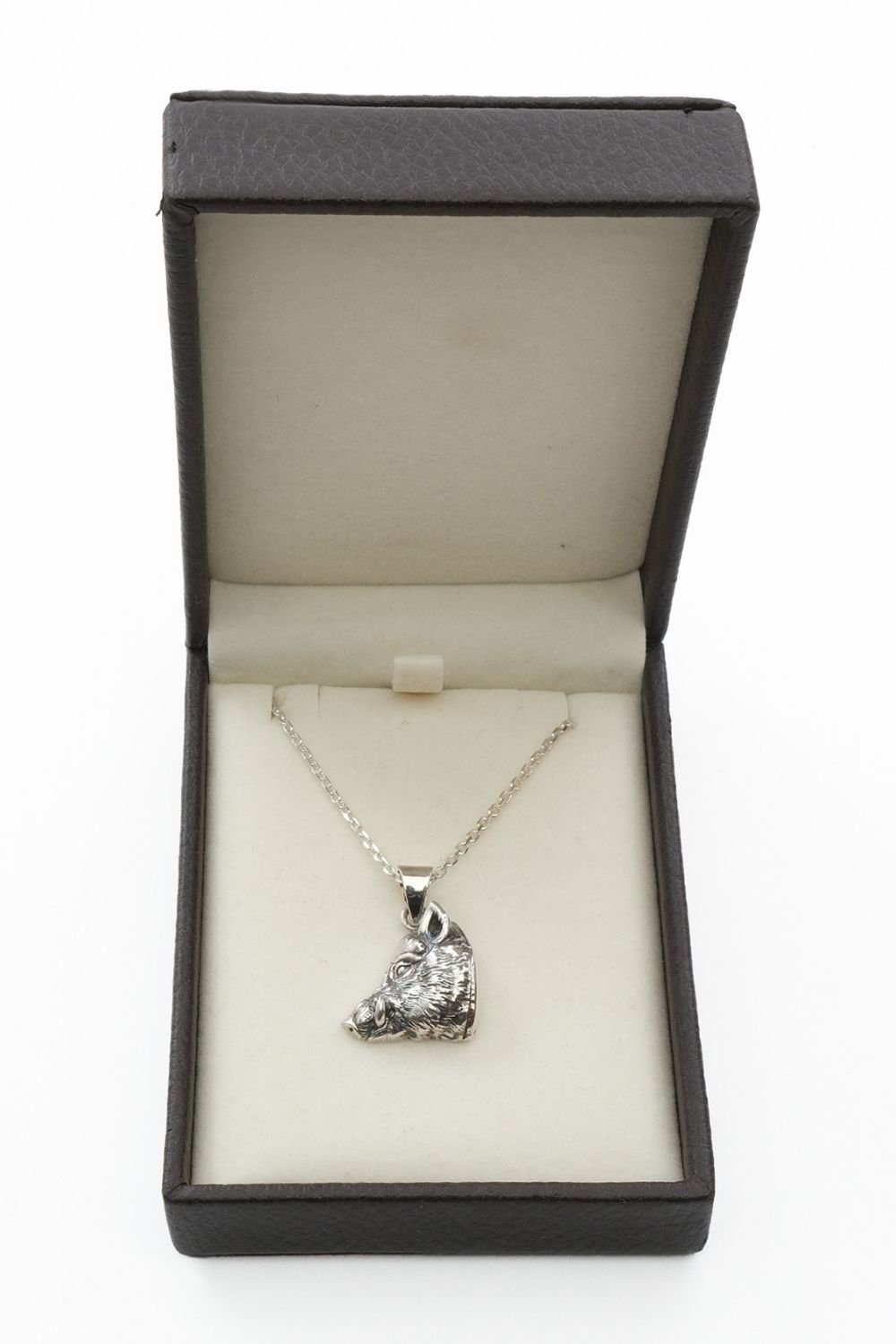 Melinka Accessories-Wild Boar Gümüş Kolye 02-Kolye-4-Milagron.com