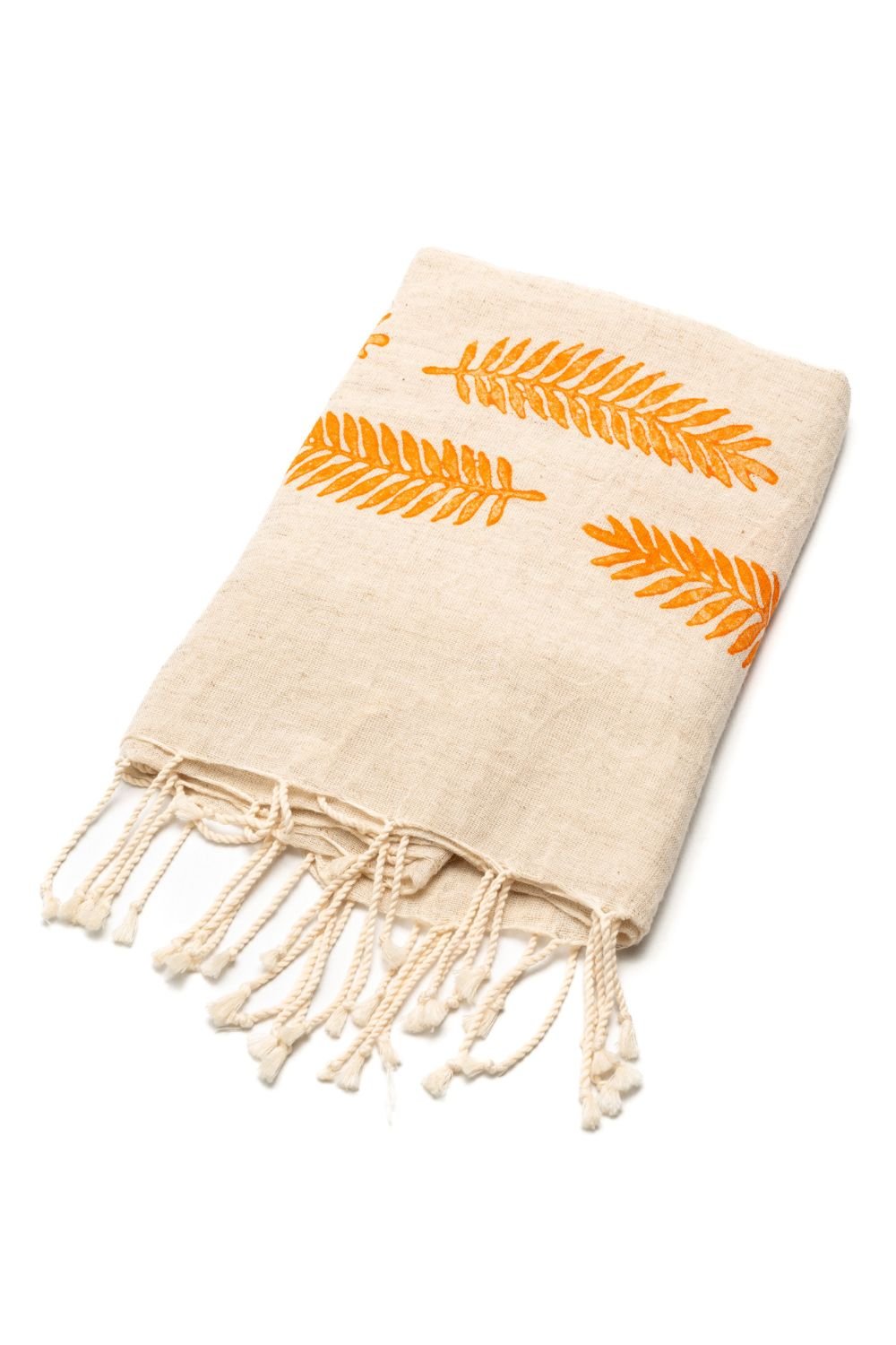 Melinka Co.-Flora Peştemal Turuncu-Havlu & Peştamal-2-Milagron.com