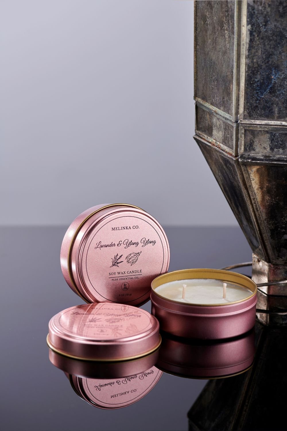 Melinka Co.-Lavanta & Ylang Ylang Soya Mumu Luna Serisi-Mum-1-Milagron.com