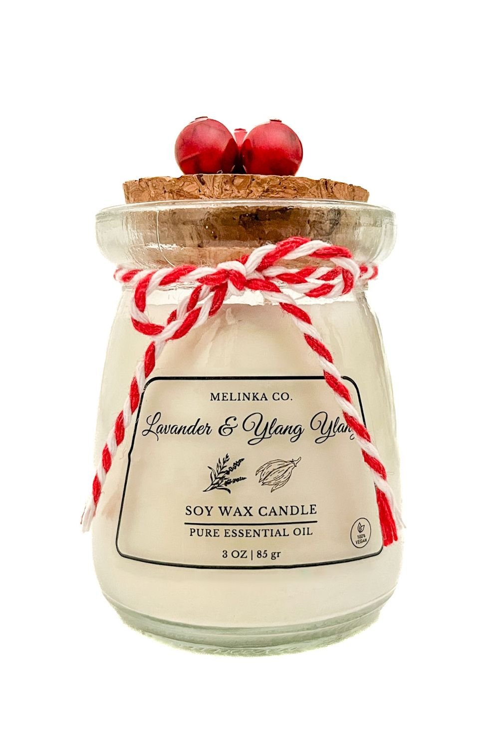 Melinka Co.-Lavanta & Ylang Ylang Soya Mumu Stella Serisi-Mum-1-Milagron.com