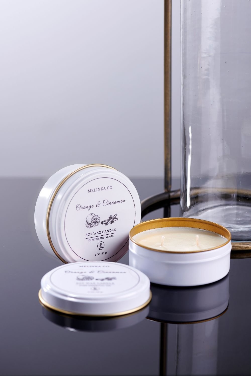 Melinka Co.-Luna Serisi Soya Mumu 3'lü Set-Mum-4-Milagron.com