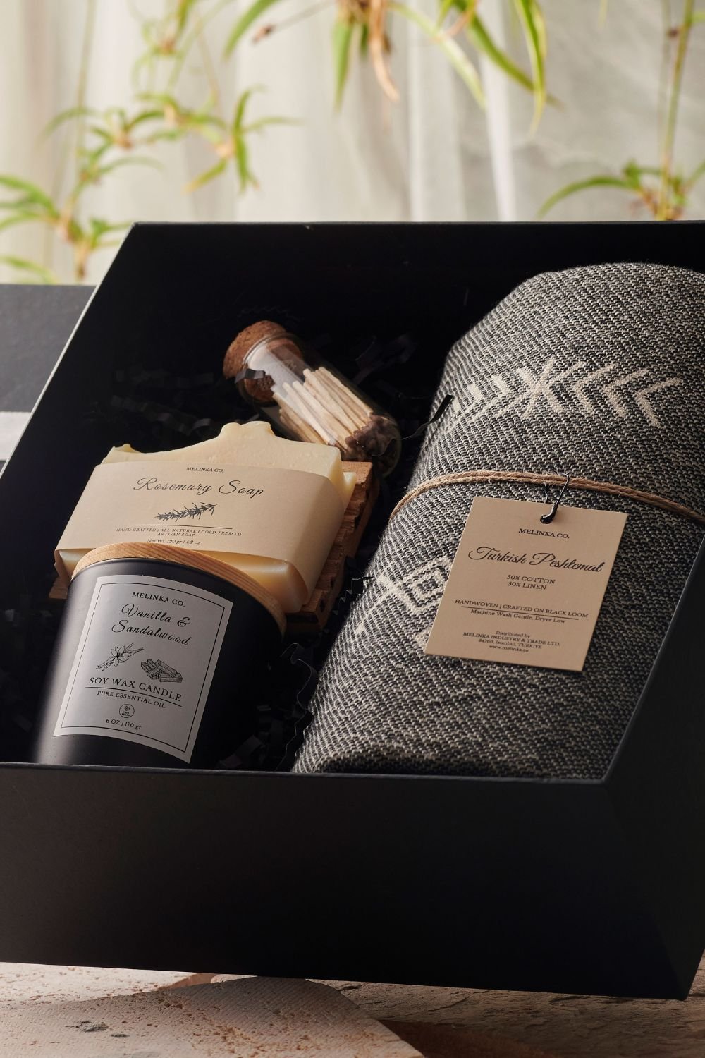 Melinka Co.-Mimosa Hediye Seti-Havlu & Peştamal-2-Milagron.com