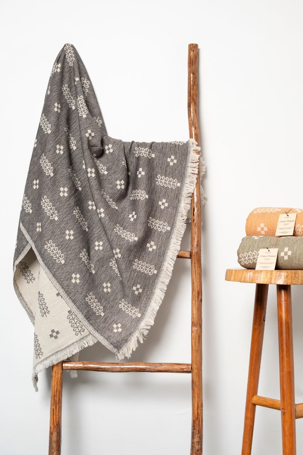 Melinka Co.-Silva Peştemal Siyah-Havlu & Peştamal-4-Milagron.com