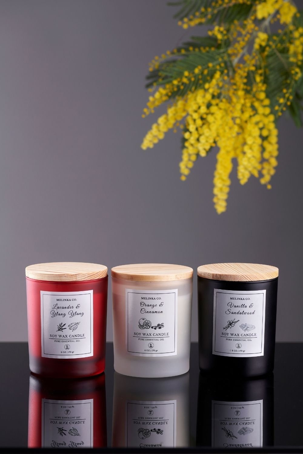 Melinka Co.-Sol Serisi Soya Mumu 3'lü Set-Mum-1-Milagron.com