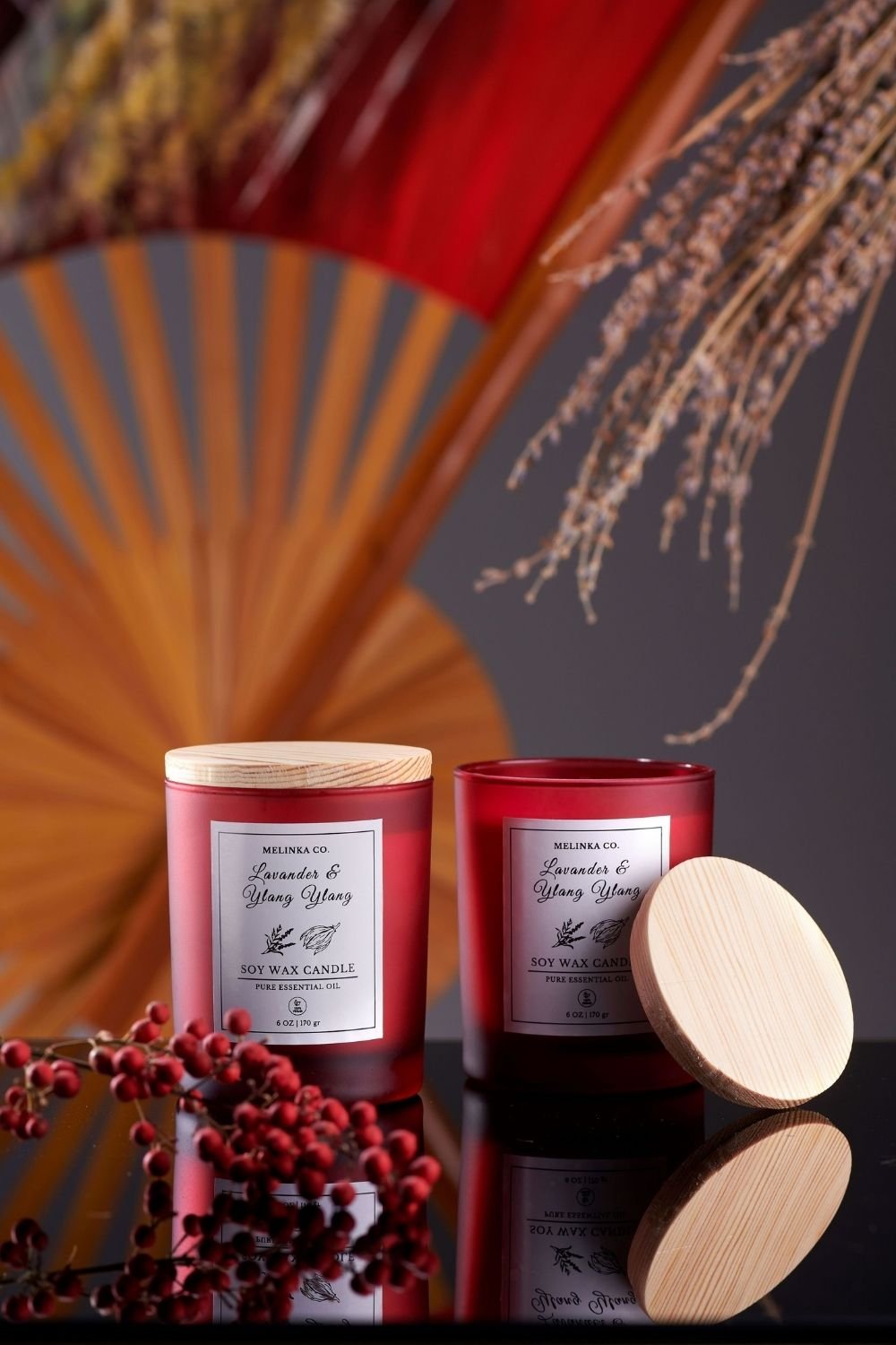 Melinka Co.-Vegan Soya Mumu Hediye Seti Sol Serisi-Mum-4-Milagron.com