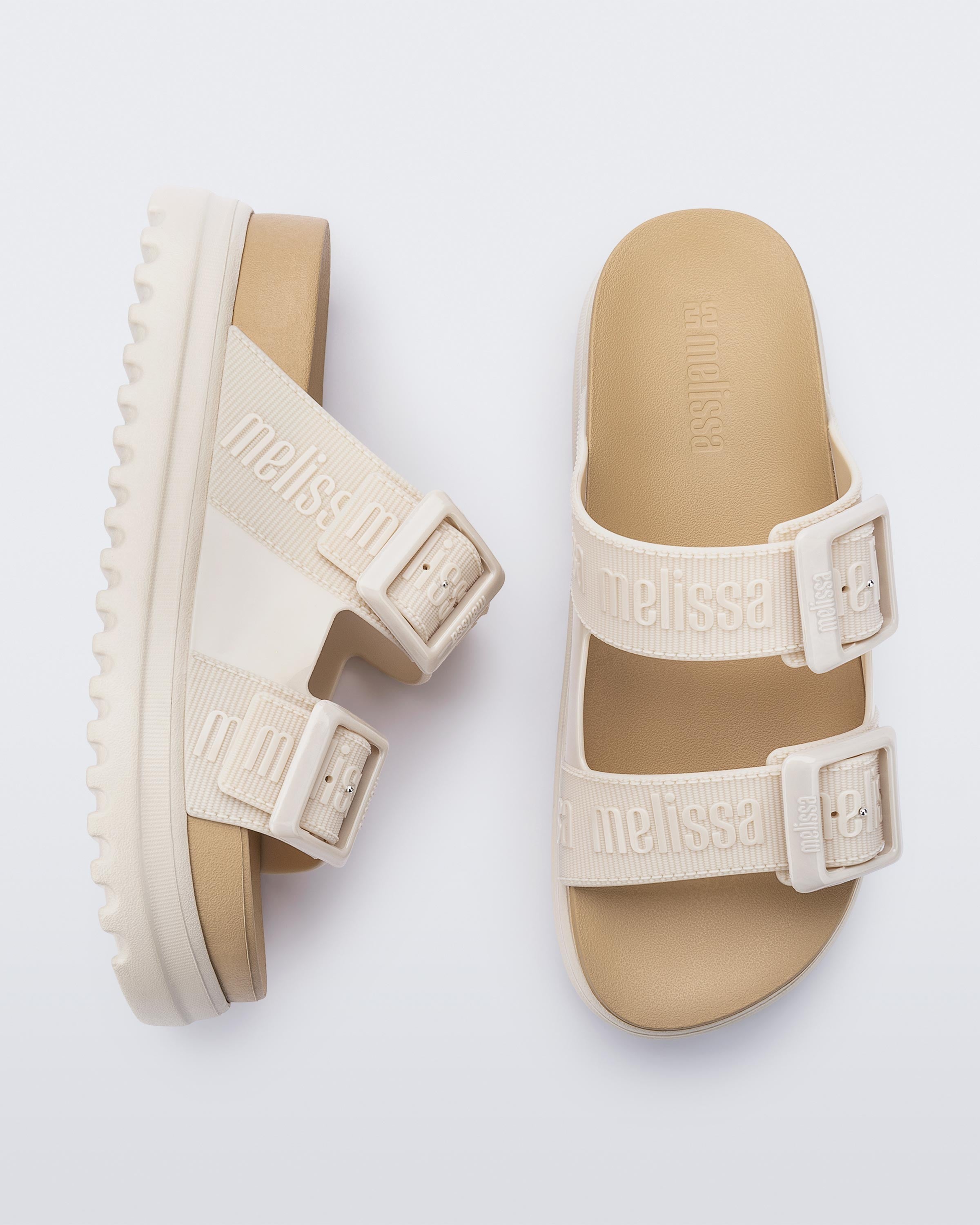 Melissa-Cozy M Lover Platform Kalın Tabanlı Tokalı Terlik-Sandalet & Terlik-3-Milagron.com